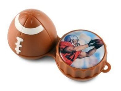 American Football 3D Contact Lenses Storage Soaking Case 
