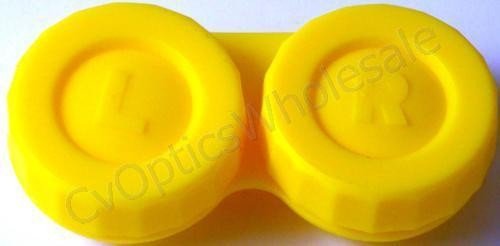 Yellow Standard Contact Lens Soaking Case