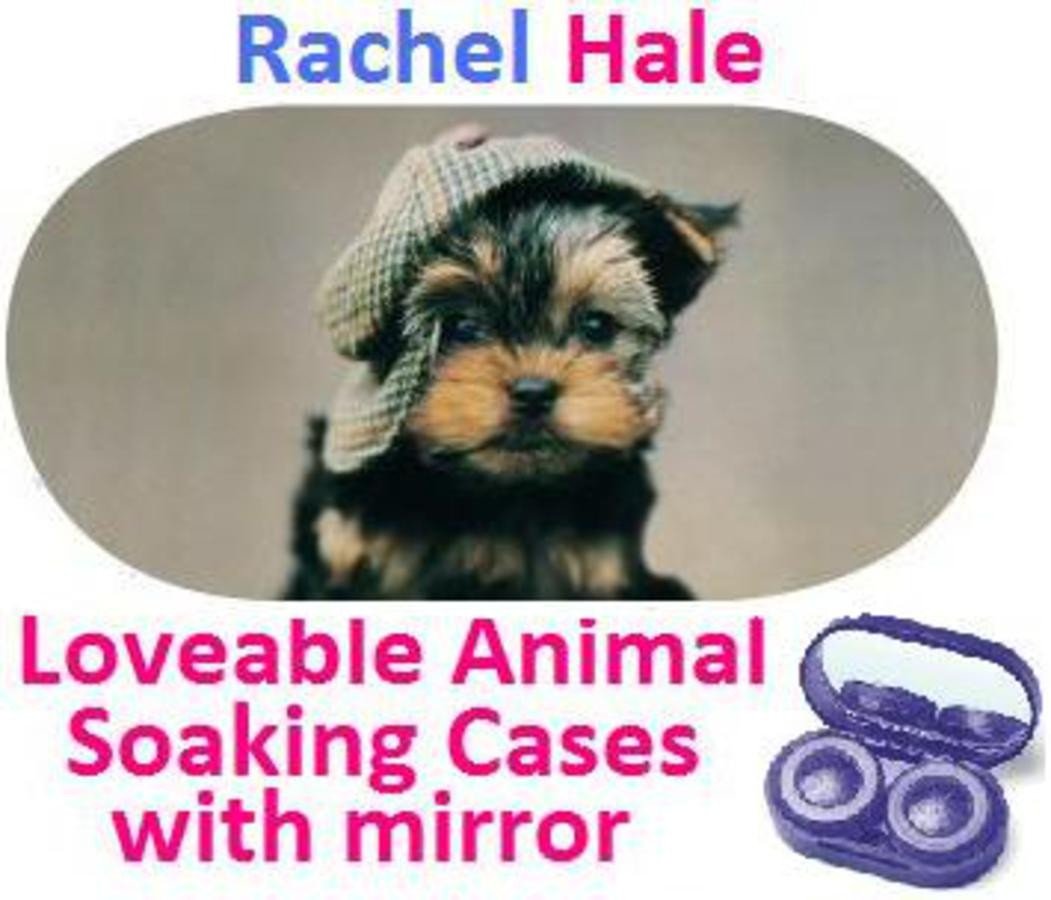 Puppy In a Hat Rachel Hale Contact Lens Soaking Case