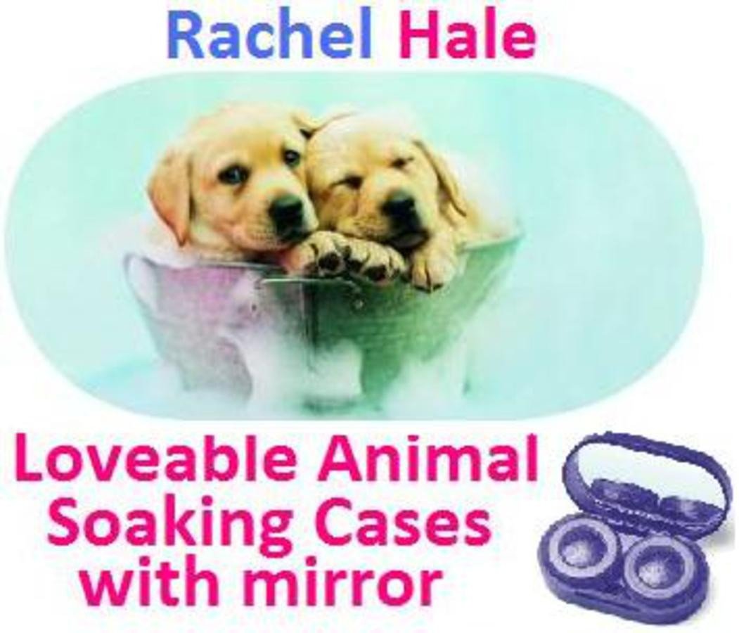 Puppies In a Bucket Rachel Hale Contact Lens Soaking Case