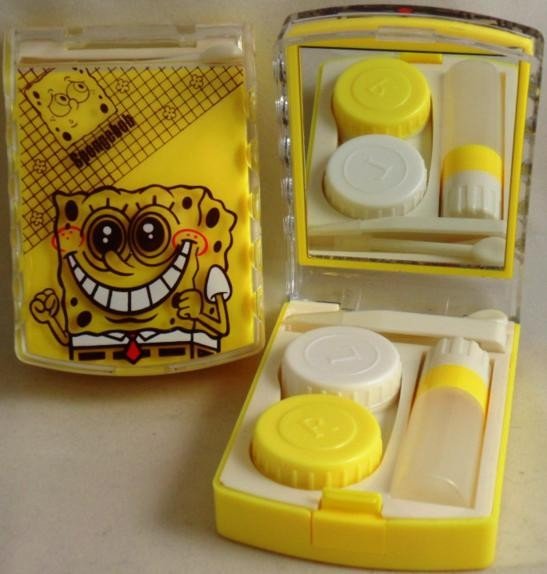 SpongeBob Square Pants Contact Lens Storage Soaking Travel Kit