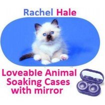 White Kitten Rachel Hale Contact Lens Soaking Case