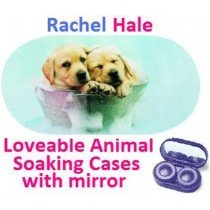 Puppies In a Bucket Rachel Hale Contact Lens Soaking Case