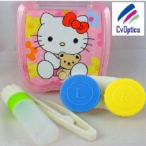Hello Kitty And Bear Contact Lens Travel Kit / Case 