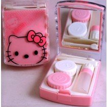Pink Hello Kitty Contact Lens Storage Soaking Travel Kit