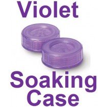 Violet Contact Lens Soaking Case -Translucent Style