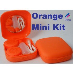 Orange Mini Contact Lenses Storage Lens Travel Kit 